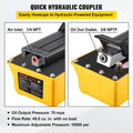 Air Hydraulic Pump 10000 PSI 0.6 Gal Foot Operated Hose Gun