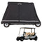 4 Passenger Golf Cart Cover, 600D Polyester Full Cover, Universal Fits for Most Brand Club Car Covers, Waterproof, Sunproof, and Dustproof Outdoor Golf Cart Cover with Three Zipper Doors, Black