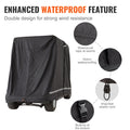 4 Passenger Golf Cart Cover 600D Polyester Waterproof Black