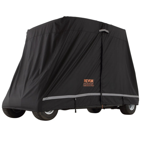 VEVOR Golf Cart Cover 4 Seater 600D Polyester Waterproof Universal