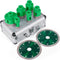6pcs Diamond Hole Saw Set 20-68mm Glass Tile Granite Ceramic M14