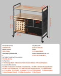 Rolling Craft Cart Storage Table 20 Vinyl Holders 3 Drawers Black