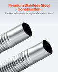 Diesel Heater Exhaust Hose 600mm Stainless Steel with Clamps