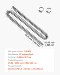 Diesel Heater Exhaust Hose 1490mm Stainless Steel Kit 2KW 5KW 8KW
