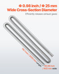 Diesel Heater Exhaust Hose 3000mm Stainless Steel with Clamps