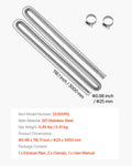 Diesel Heater Exhaust Hose 3000mm Stainless Steel with Clamps