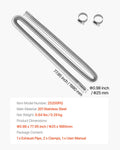 Diesel Heater Exhaust Hose 1980mm Stainless Steel Flexible Pipe 2KW