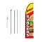 Feather Flag Kit 16.3ft Swooper Flag Poles Advertising Banner