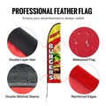 Feather Flag Kit 16.3ft Swooper Flag Poles Advertising Banner