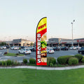 Feather Flag Kit 16.3ft Swooper Flag Poles Advertising Banner