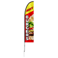 Feather Flag Kit 16.3ft Swooper Flag Poles Advertising Banner