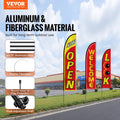 Open Flags for Business Advertising Feather Flag Kit Welcome