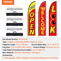 Open Flags for Business Advertising Feather Flag Kit Welcome