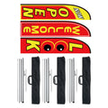 Open Flags for Business Advertising Feather Flag Kit Welcome