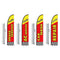 Auto Repair Feather Flag Kit 16.3ft Swooper Banner Poles