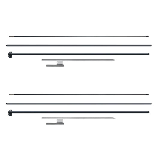 Feather Flag Pole Kit 2 Pack 12.7ft Swooper Sign Flags Outdoor