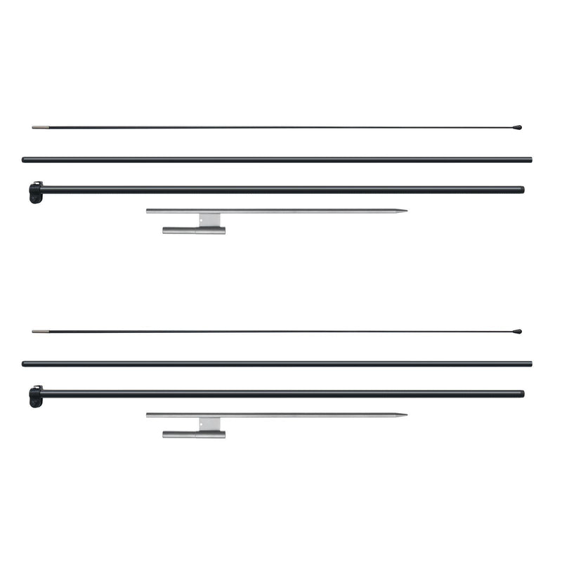 Feather Flag Pole Kit 2 Pack 12.7ft Swooper Sign Flags Outdoor