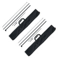 Feather Flag Pole Kit 2 Pack 12.7ft Swooper Sign Flags Outdoor
