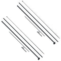 Feather Flag Pole Kit 2 Pack 12.7ft Swooper Sign Flags Outdoor