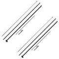 Feather Flag Pole Kit, 2 Packs Swooper Flag Pole 12.7 ft, Sign Flag Poles for Business Advertising Flags Outdoor, with Ground Stakes and A Carrying Bag (Flag Not Included)