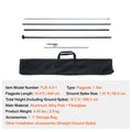 Feather Flag Pole Kit, Swooper Flag Pole Set 16.3 ft, Sign Flag Poles for Business Advertising Flags Outdoor, with A Ground Stake and Carrying Bag (Flag Not Included)