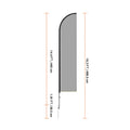 Feather Flag Pole Kit, Swooper Flag Pole Set 16.3 ft, Sign Flag Poles for Business Advertising Flags Outdoor, with A Ground Stake and Carrying Bag (Flag Not Included)