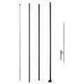 Feather Flag Pole Kit, Swooper Flag Pole Set 16.3 ft, Sign Flag Poles for Business Advertising Flags Outdoor, with A Ground Stake and Carrying Bag (Flag Not Included)