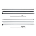 Feather Flag Pole Kit 2 Pack 16.3ft Swooper Flag Pole Ground