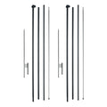 Feather Flag Pole Kit 2 Pack 16.3ft Swooper Flag Pole Ground