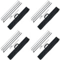 Feather Flag Pole Kit 4 Pack 16.3ft Swooper Flag Pole Ground Stakes