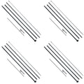 Feather Flag Pole Kit 4 Pack 16.3ft Swooper Flag Pole Ground Stakes