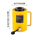 60T Hydraulic Cylinder Jack 50mm Single Acting Hollow Ram
