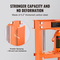 12 Ton Hydraulic H-Frame Floor Shop Press Orange Metal Bending