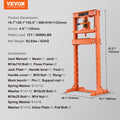 12 Ton Hydraulic H-Frame Floor Shop Press Orange Metal Bending