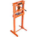 12 Ton Hydraulic H-Frame Floor Shop Press Orange Metal Bending