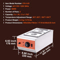 Chocolate Tempering Machine, 2 Tanks Chocolate Melting Pot with TEMP Control, 800W Stainless Steel Electric Commercial Food Warmer For Chocolate/Milk/Cream Melting and Heating