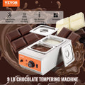Chocolate Tempering Machine 2 Tank 800W Stainless Steel Electric Warmer
