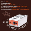 Chocolate Tempering Machine 2 Tank 800W Stainless Steel Electric Warmer