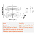 Kidney Shaped Corner Organizer 28