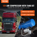 12V Air Compressor 6L Tank 120PSI Train Horn Tyre Inflator