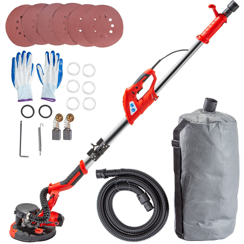 Devanti 750W Electric Drywall Sander 800-1750RPM 6 Sand Pads
