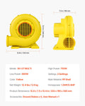 Inflatable Bounce House Blower 750W 0.8 1HP Commercial