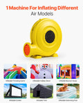 Bounce House Blower 950W 1.2 1.3HP Commercial Air Pump
