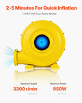 Bounce House Blower 950W 1.2 1.3HP Commercial Air Pump