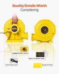 Bounce House Blower 950W 1.2 1.3HP Commercial Air Pump