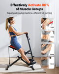Squat Machine Glute Trainer Foldable Home Gym 3 Resistance Bands