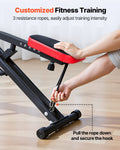Squat Machine Glute Trainer Foldable Home Gym 3 Resistance Bands