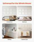 Wall Molding 12 Pack 51x51cm Wainscoting Panels Polystyrene White