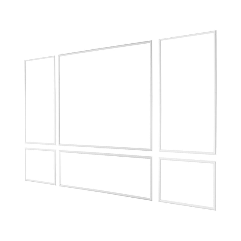 Wainscoting Panels 3 Pack 79x160cm White Polystyrene Wall Trim