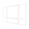Wainscoting Panels 3 Pack 79x160cm White Polystyrene Wall Trim
